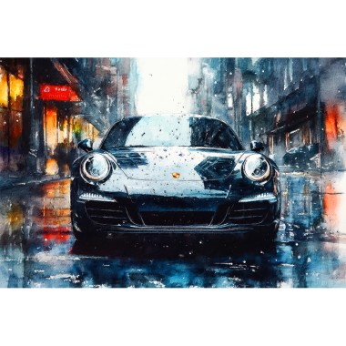 5068_Black_Porsche_a_watercolor copy